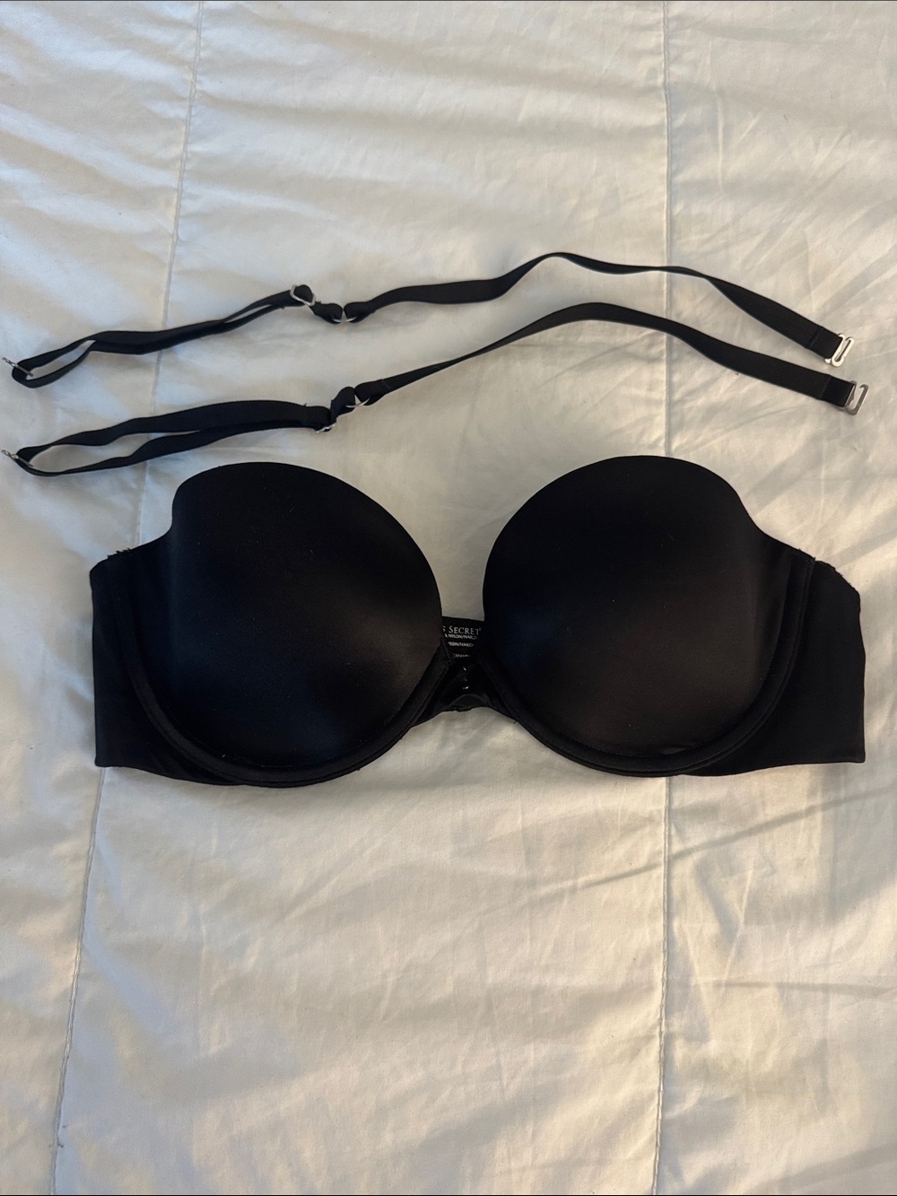 Victoria’s Secret Biofit Multi-Way Black Strapless Convertible Bra